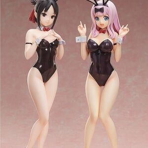 Elegant Black Anime Figurines